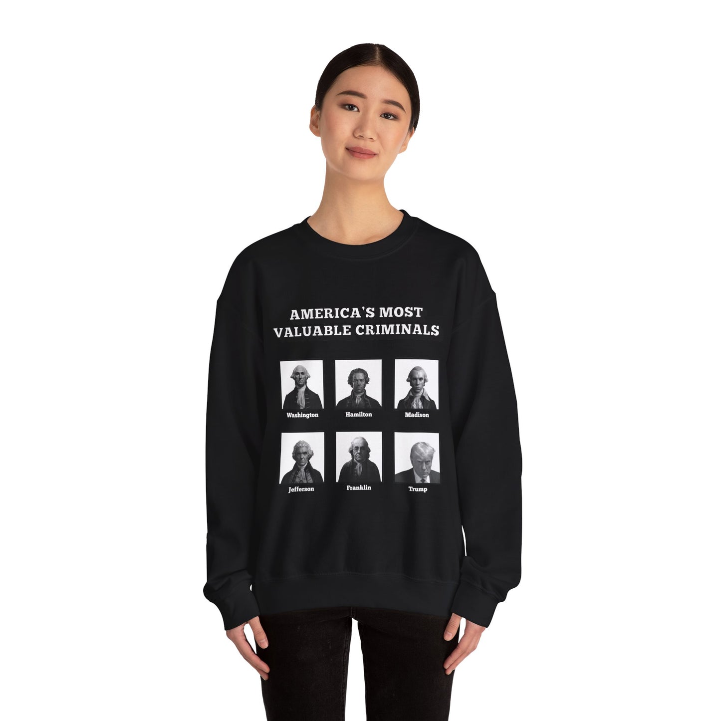 America's Most Valuable Criminals Crewneck