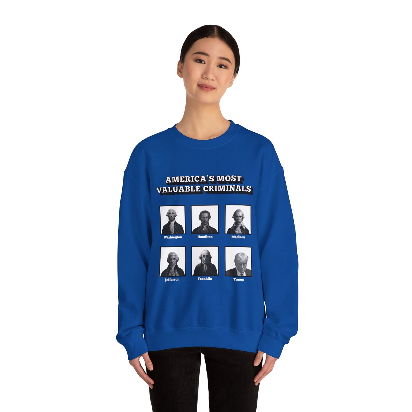 America's Most Valuable Criminals Crewneck