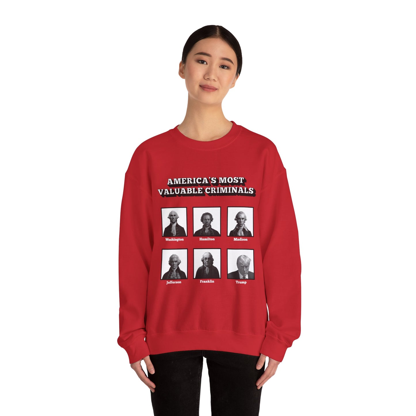 America's Most Valuable Criminals Crewneck