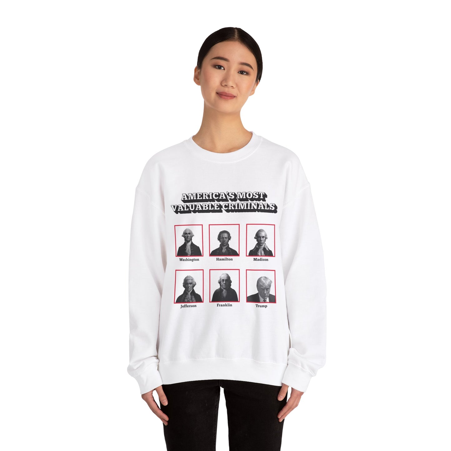 America's Most Valuable Criminals Crewneck